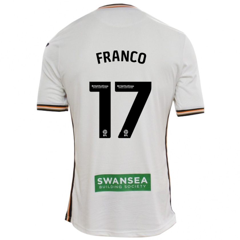 Kandiny Dames Gonçalo Franco #17 Wit Thuisshirt Thuistenue 2024/25 T-Shirt