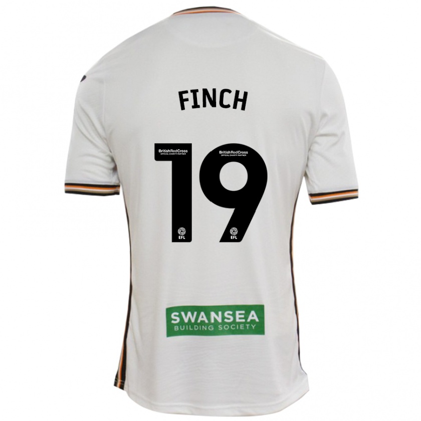 Kandiny Dames Lucy Finch #19 Wit Thuisshirt Thuistenue 2024/25 T-Shirt