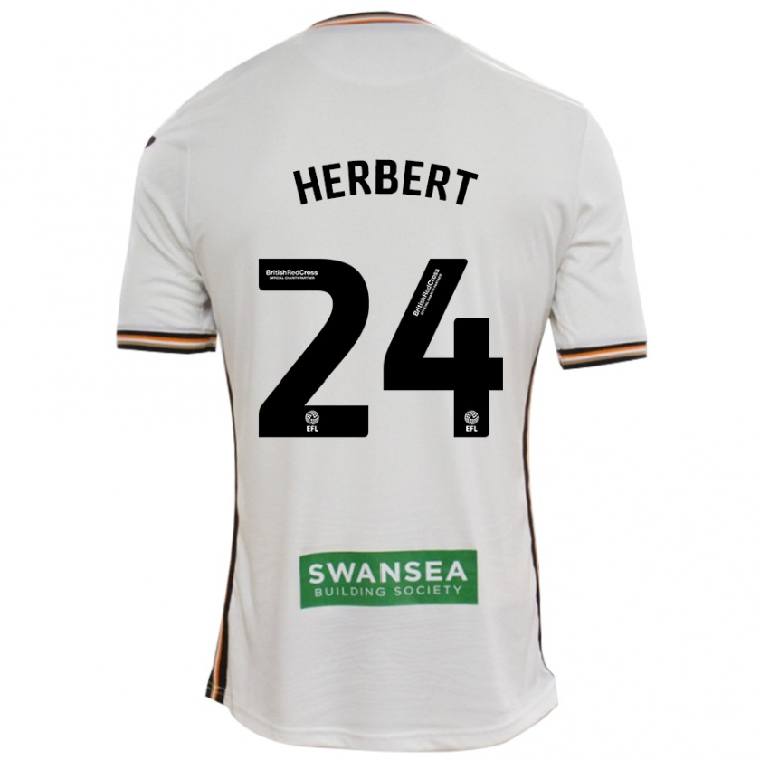 Kandiny Donna Maglia Chelsea Herbert #24 Bianco Kit Gara Home 2024/25 Maglietta