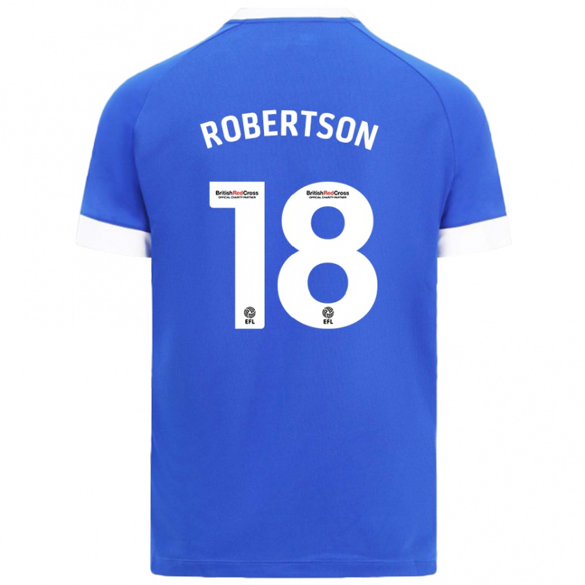 Kandiny Damen Alex Robertson #18 Himmelblau Heimtrikot Trikot 2024/25 T-Shirt Österreich