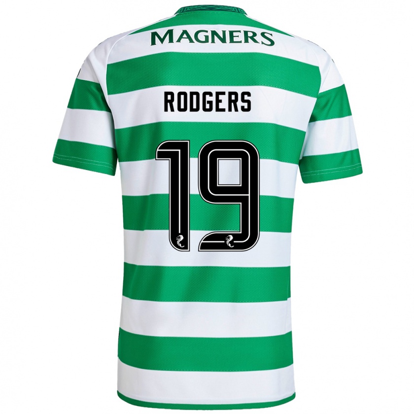 Kandiny Donna Maglia Lisa Rodgers #19 Verde Bianco Kit Gara Home 2024/25 Maglietta