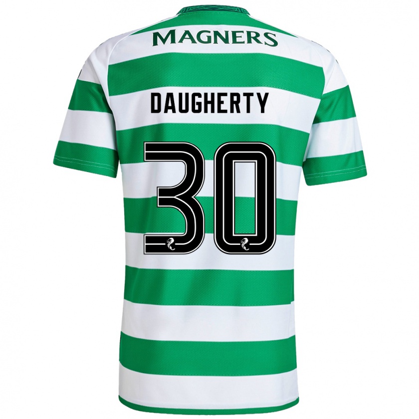 Kandiny Mujer Camiseta Kelsey Daugherty #30 Verde Blanco 1ª Equipación 2024/25 La Camisa