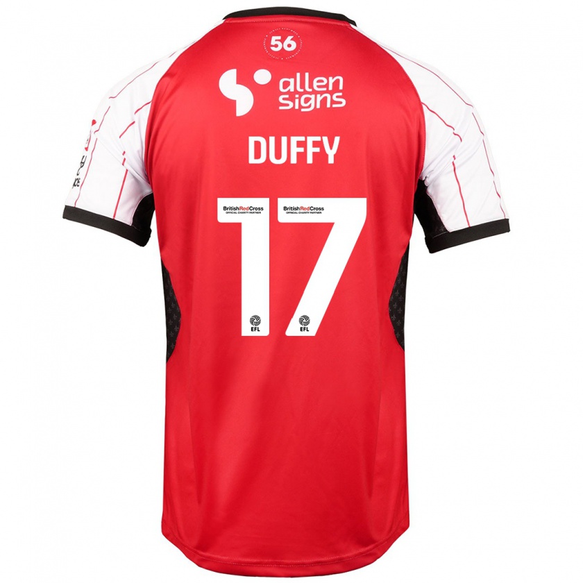 Kandiny Dames Dylan Duffy #17 Wit Thuisshirt Thuistenue 2024/25 T-Shirt