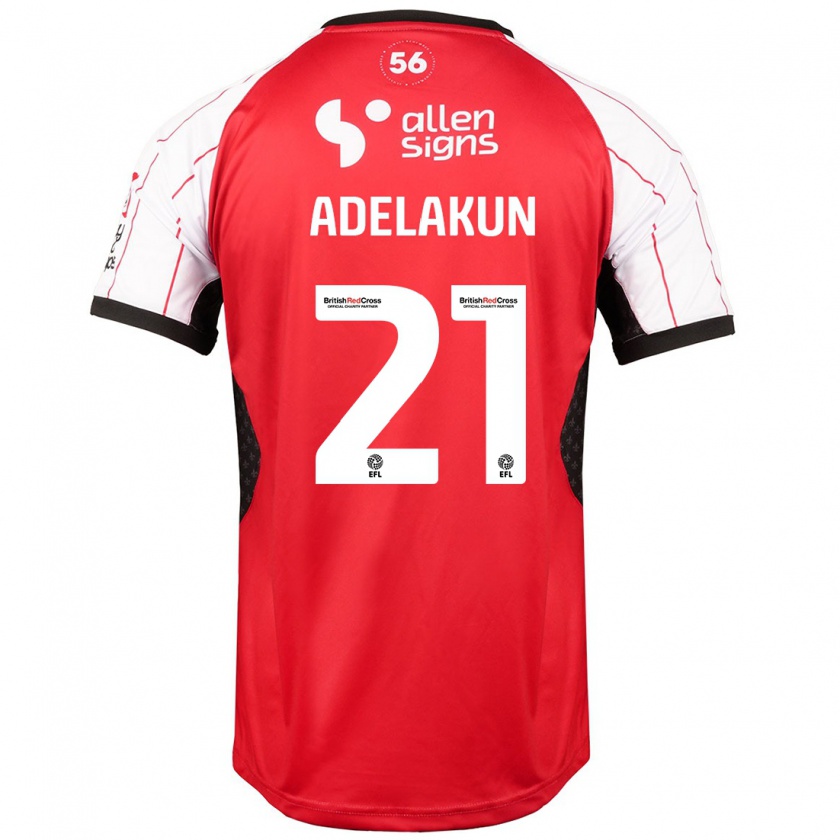 Kandiny Mujer Camiseta Hakeeb Adelakun #21 Blanco 1ª Equipación 2024/25 La Camisa