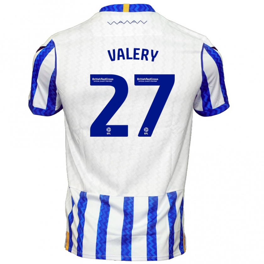 Kandiny Mujer Camiseta Yan Valery #27 Azul Blanco 1ª Equipación 2024/25 La Camisa