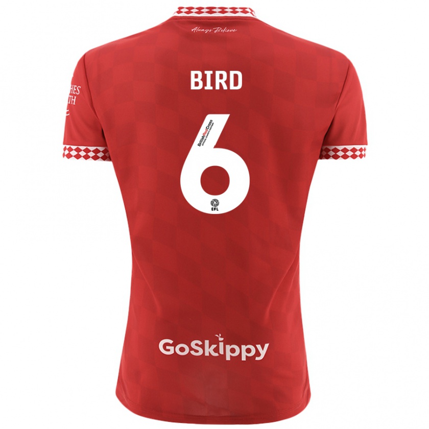 Kandiny Mujer Camiseta Max Bird #6 Rojo 1ª Equipación 2024/25 La Camisa