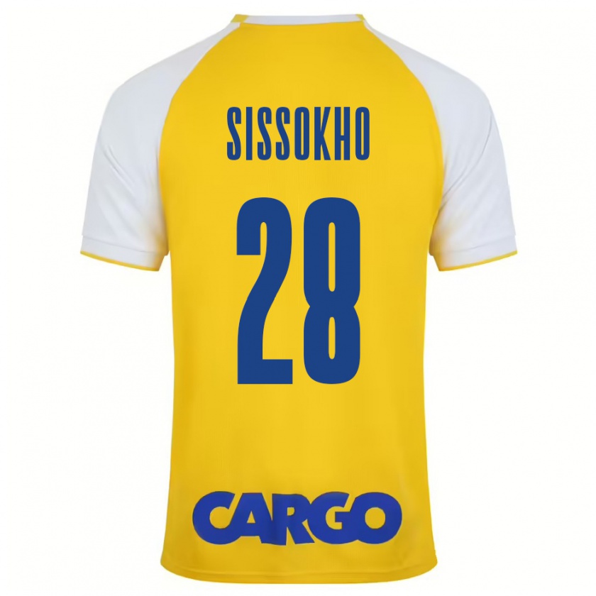 Kandiny Donna Maglia Issouf Sissokho #28 Giallo Bianco Kit Gara Home 2024/25 Maglietta