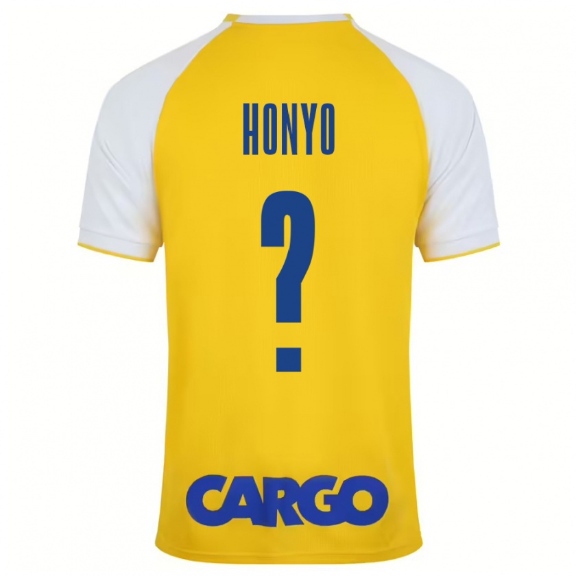 Kandiny Donna Maglia Yoav Honyo #0 Giallo Bianco Kit Gara Home 2024/25 Maglietta