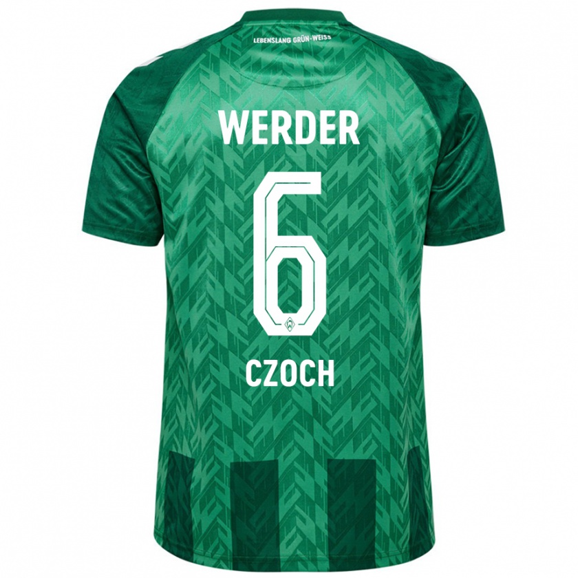 Kandiny Donna Maglia Mike Czoch #6 Verde Kit Gara Home 2024/25 Maglietta