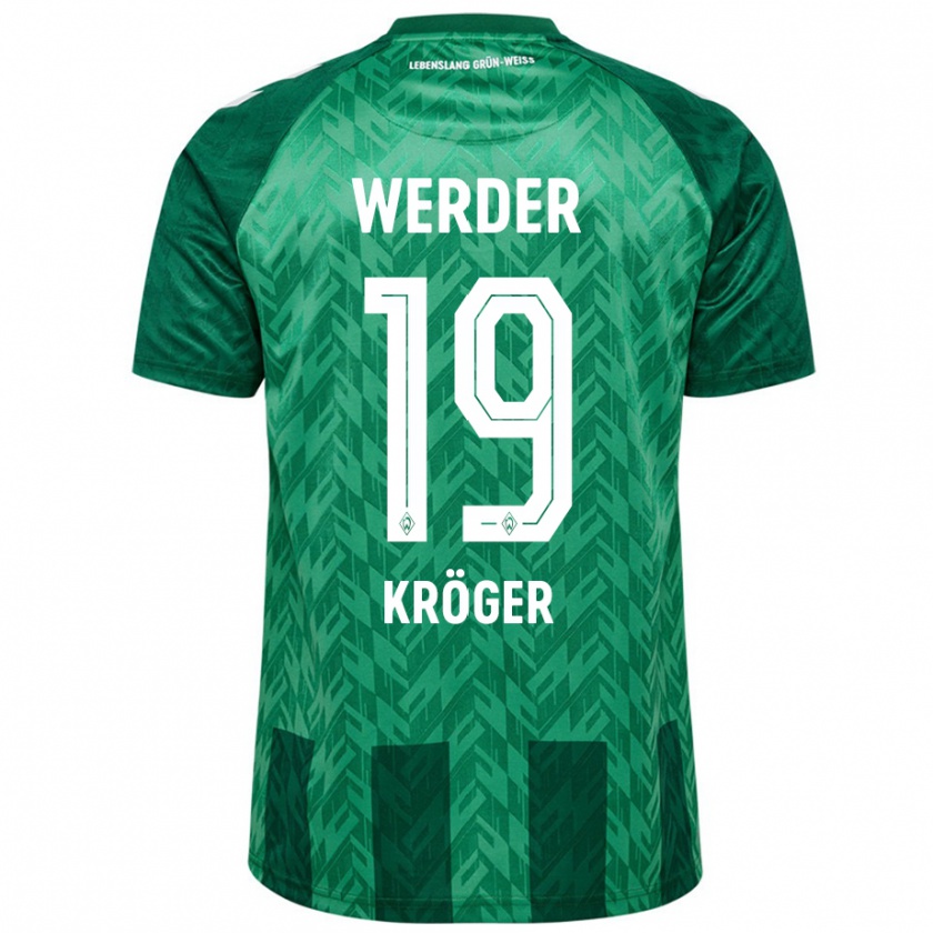 Kandiny Dames Moritz Kröger #19 Groen Thuisshirt Thuistenue 2024/25 T-Shirt