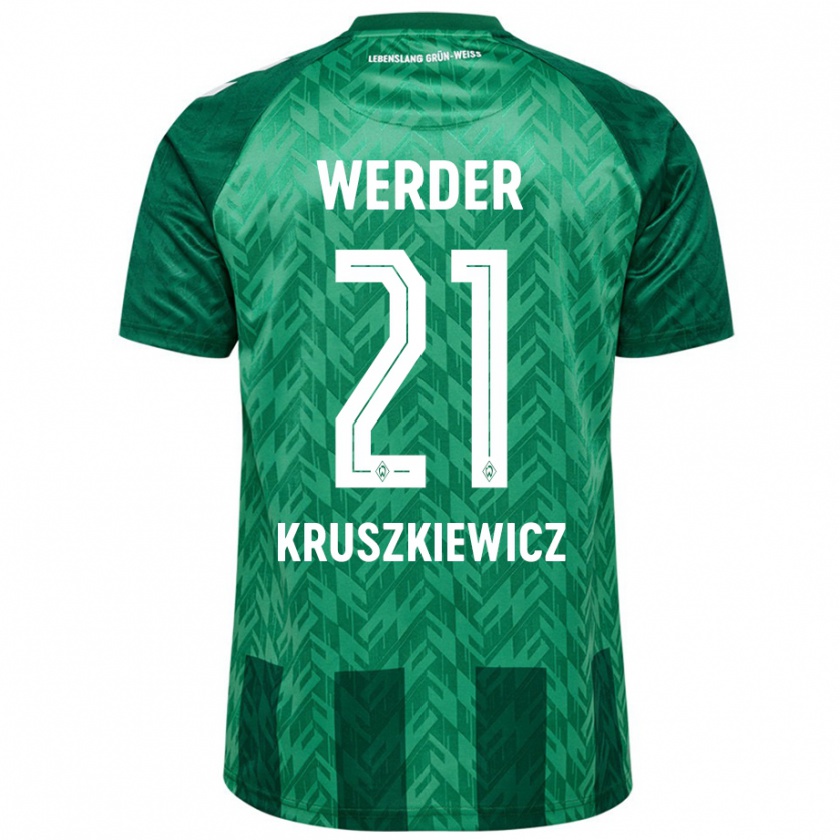 Kandiny Damen Jakub Kruszkiewicz #21 Grün Heimtrikot Trikot 2024/25 T-Shirt Österreich