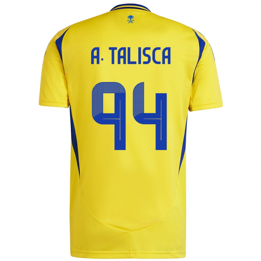 Kandiny Donna Maglia Talisca #94 Giallo Blu Kit Gara Home 2024/25 Maglietta