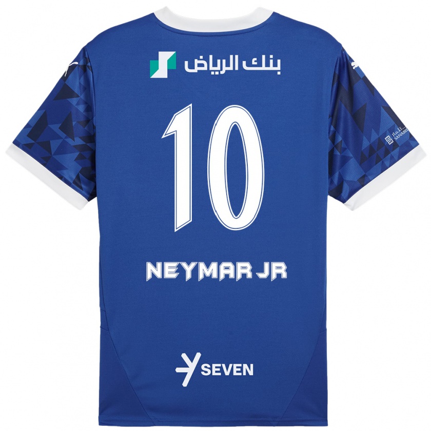 Kandiny Donna Maglia Neymar #10 Blu Scuro Bianco Kit Gara Home 2024/25 Maglietta