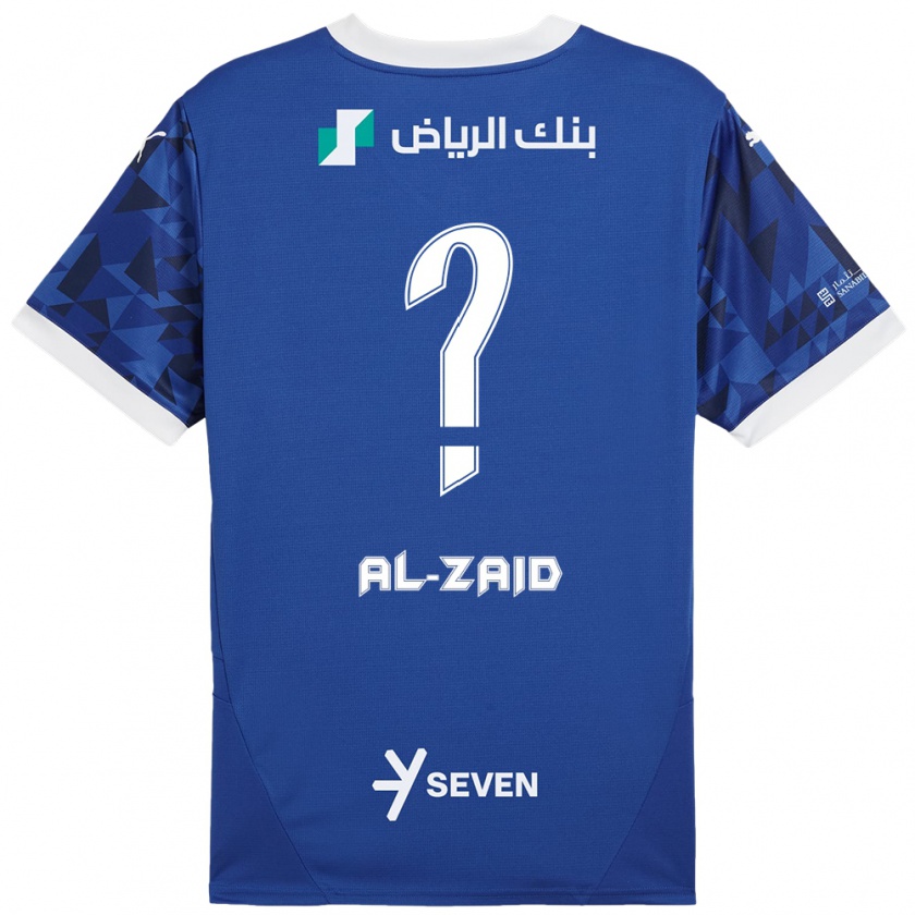 Kandiny Dames Suhayb Al-Zaid #0 Donkerblauw Wit Thuisshirt Thuistenue 2024/25 T-Shirt België