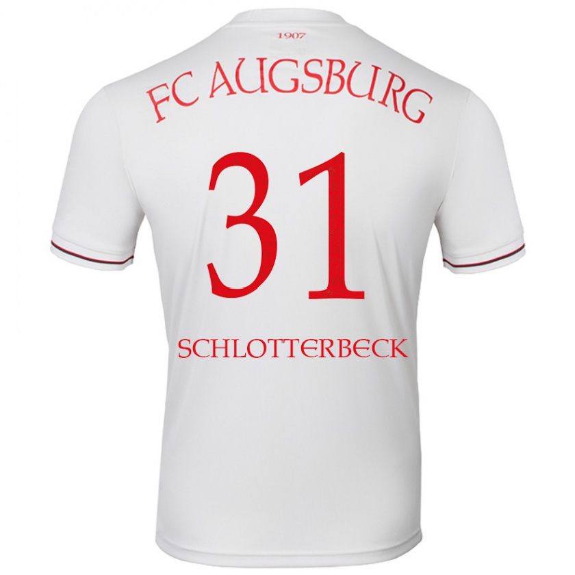 Kandiny Mujer Camiseta Keven Schlotterbeck #31 Blanco 1ª Equipación 2024/25 La Camisa