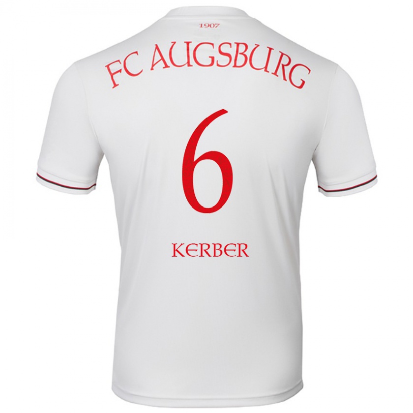 Kandiny Mujer Camiseta Luca Kerber #6 Blanco 1ª Equipación 2024/25 La Camisa