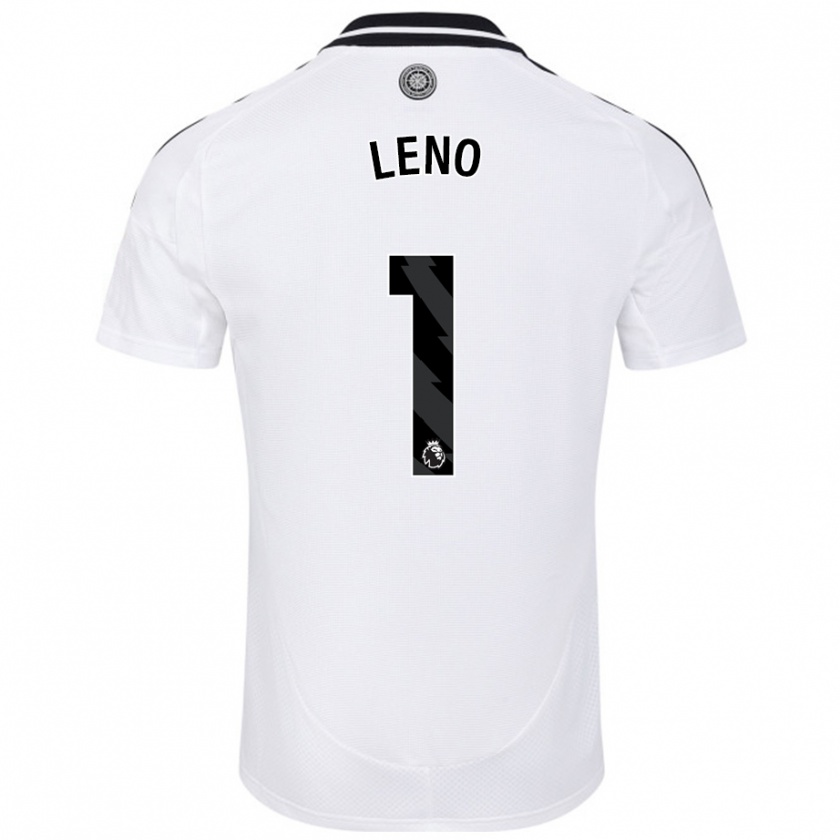 Kandiny Mujer Camiseta Bernd Leno #1 Blanco 1ª Equipación 2024/25 La Camisa