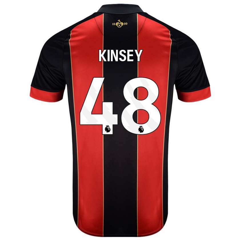 Kandiny Dames Max Kinsey #48 Rood Zwart Thuisshirt Thuistenue 2024/25 T-Shirt België