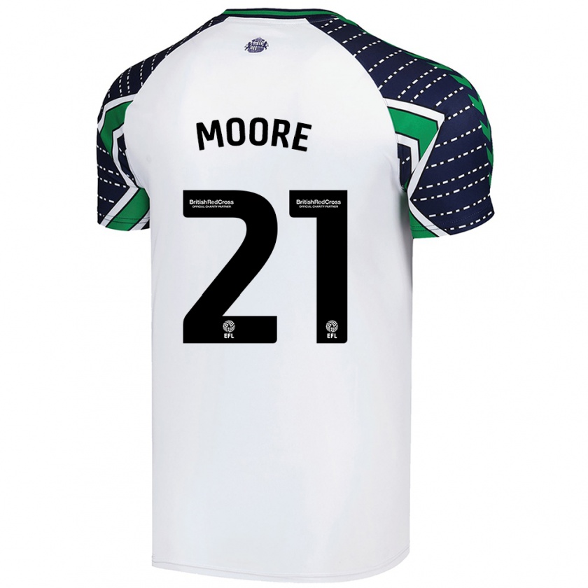 Kandiny Dames Simon Moore #21 Wit Uitshirt Uittenue 2024/25 T-Shirt