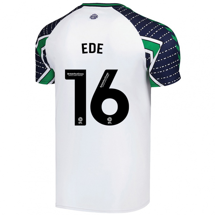 Kandiny Mujer Camiseta Grace Ede #16 Blanco 2ª Equipación 2024/25 La Camisa