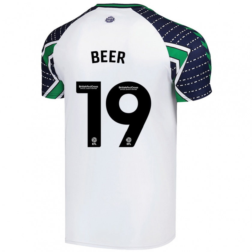 Kandiny Mujer Camiseta Megan Beer #19 Blanco 2ª Equipación 2024/25 La Camisa