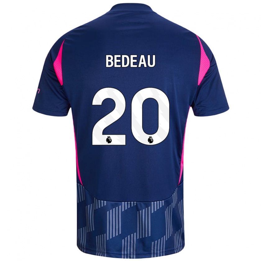 Kandiny Mujer Camiseta Naomi Bedeau #20 Azul Real Rosa 2ª Equipación 2024/25 La Camisa