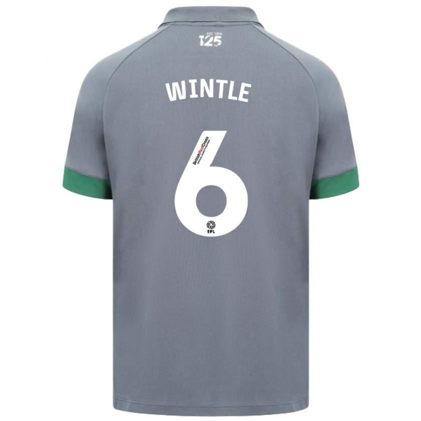 Kandiny Dames Ryan Wintle #6 Donkergrijs Uitshirt Uittenue 2024/25 T-Shirt België