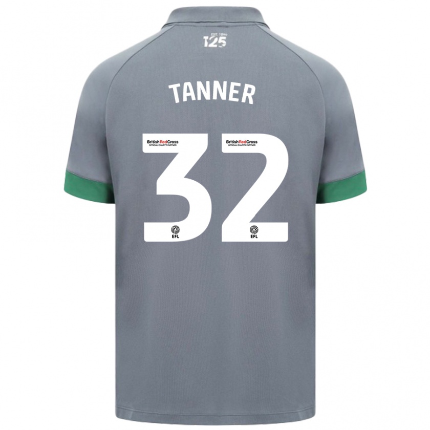 Kandiny Mujer Camiseta Ollie Tanner #32 Gris Oscuro 2ª Equipación 2024/25 La Camisa México