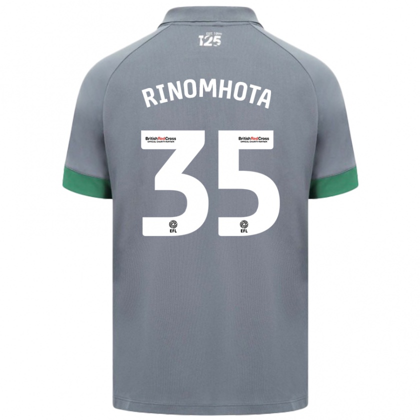 Kandiny Dames Andy Rinomhota #35 Donkergrijs Uitshirt Uittenue 2024/25 T-Shirt