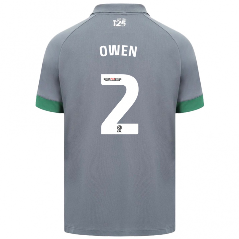 Kandiny Donna Maglia Lisa Owen #2 Grigio Scuro Kit Gara Away 2024/25 Maglietta