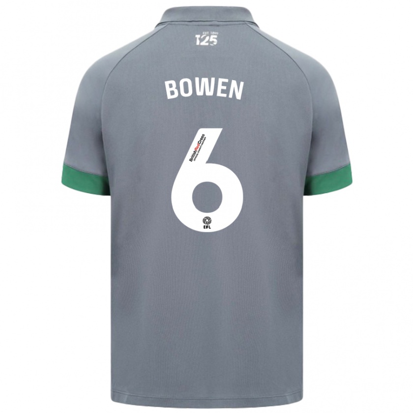 Kandiny Donna Maglia Megan Bowen #6 Grigio Scuro Kit Gara Away 2024/25 Maglietta