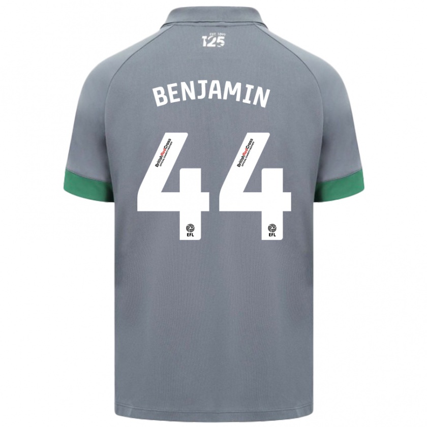 Kandiny Donna Maglia Xavier Benjamin #44 Grigio Scuro Kit Gara Away 2024/25 Maglietta