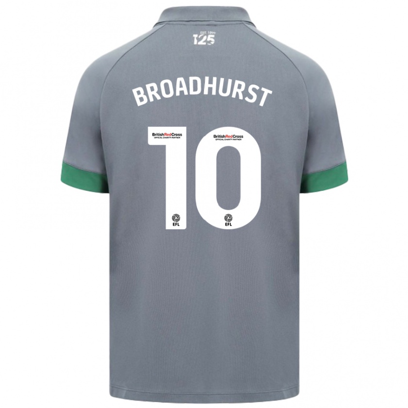 Kandiny Dames Danielle Broadhurst #10 Donkergrijs Uitshirt Uittenue 2024/25 T-Shirt België