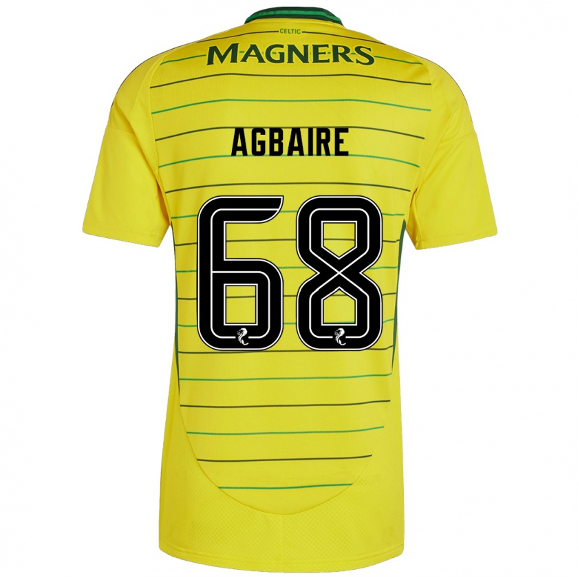 Kandiny Donna Maglia Lenny Agbaire #68 Giallo Kit Gara Away 2024/25 Maglietta