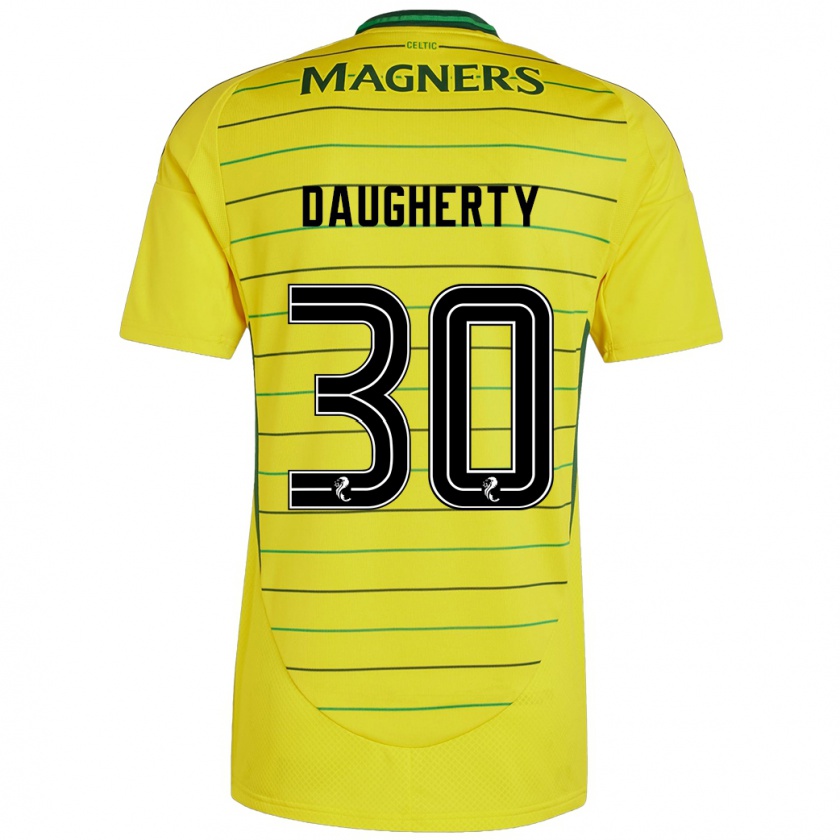 Kandiny Damen Kelsey Daugherty #30 Gelb Auswärtstrikot Trikot 2024/25 T-Shirt Österreich