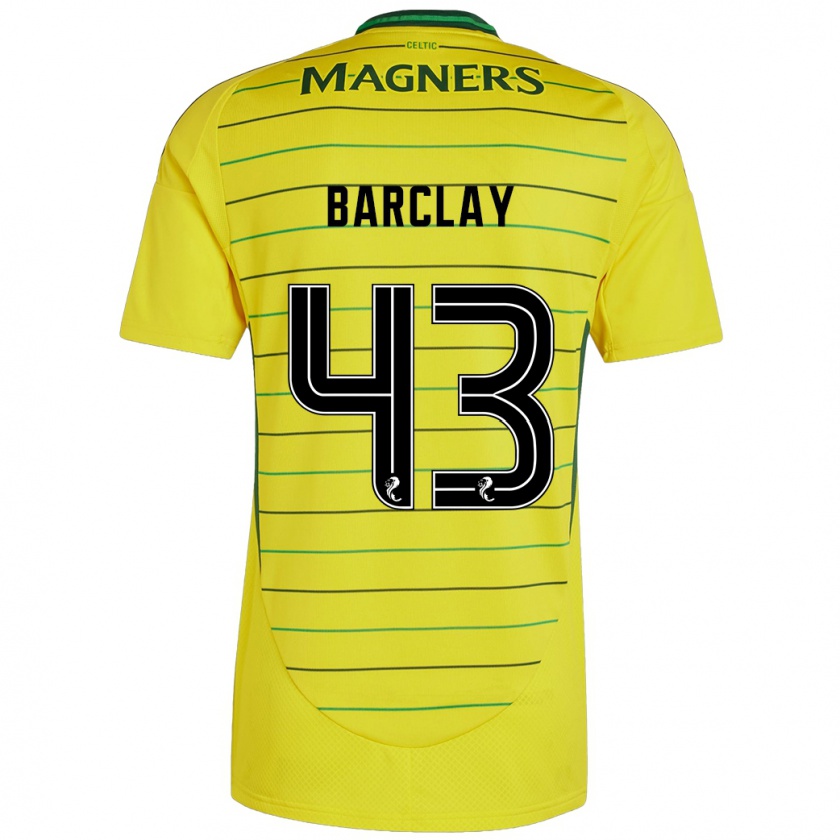 Kandiny Donna Maglia Lucy Barclay #43 Giallo Kit Gara Away 2024/25 Maglietta