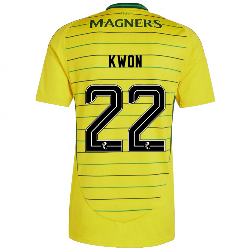 Kandiny Dames Hyeok-Kyu Kwon #22 Geel Uitshirt Uittenue 2024/25 T-Shirt