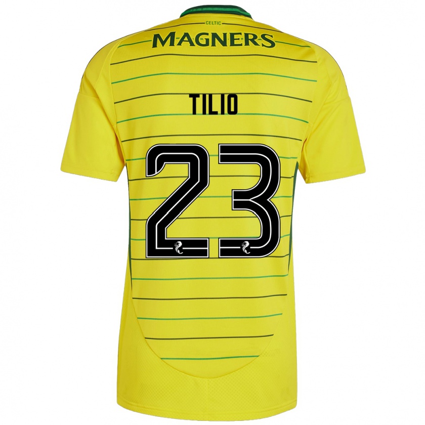 Kandiny Dames Marco Tilio #23 Geel Uitshirt Uittenue 2024/25 T-Shirt