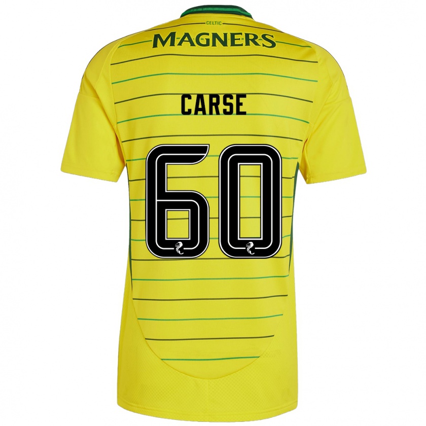 Kandiny Donna Maglia Mackenzie Carse #60 Giallo Kit Gara Away 2024/25 Maglietta