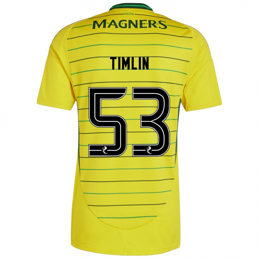 Kandiny Mujer Camiseta Sophie Timlin #53 Amarillo 2ª Equipación 2024/25 La Camisa