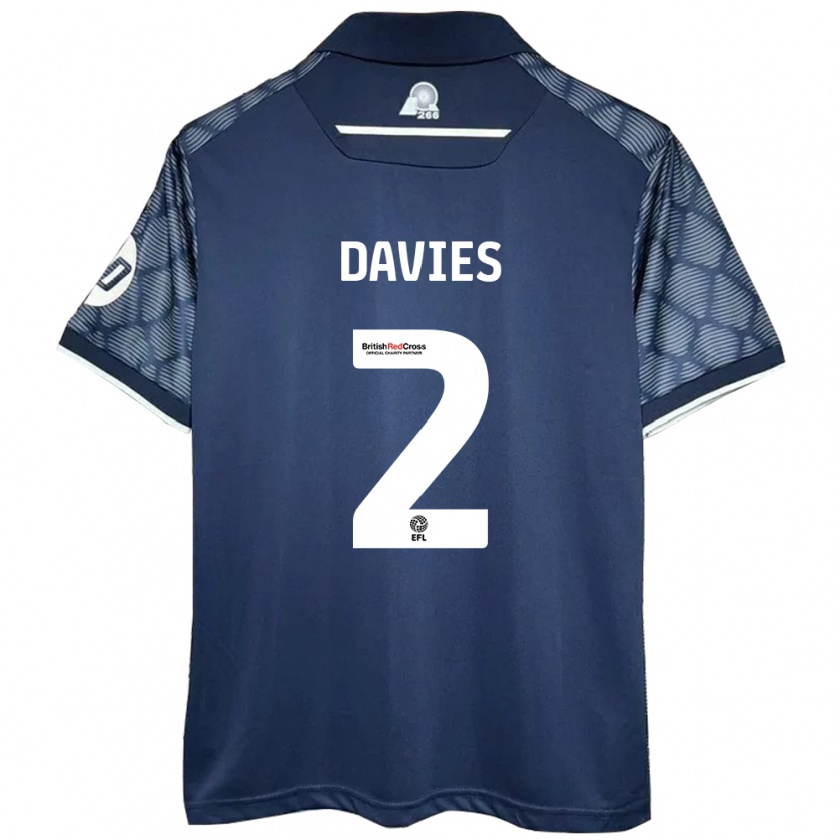 Kandiny Donna Maglia Phoebe Davies #2 Nero Kit Gara Away 2024/25 Maglietta