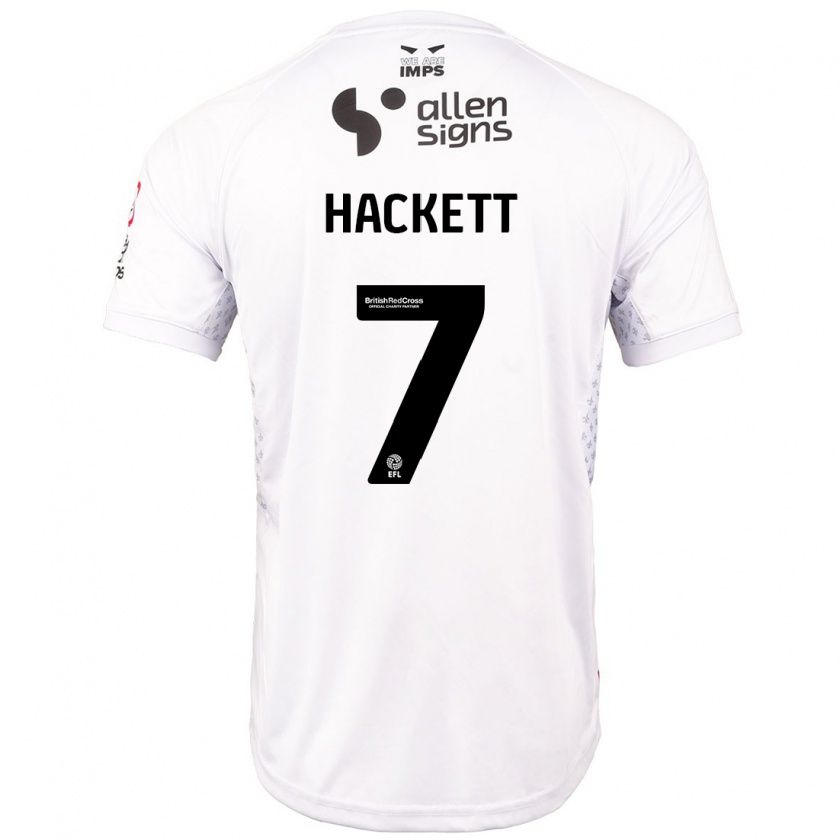 Kandiny Damen Reeco Hackett #7 Rot Weiß Auswärtstrikot Trikot 2024/25 T-Shirt Österreich