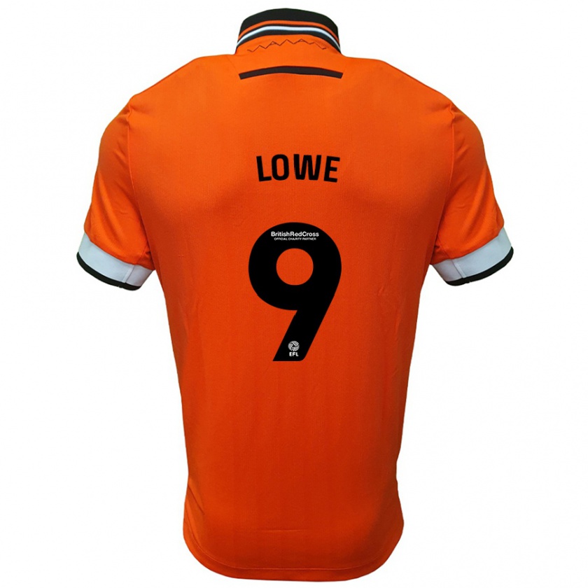 Kandiny Dames Jamal Lowe #9 Oranje Wit Uitshirt Uittenue 2024/25 T-Shirt