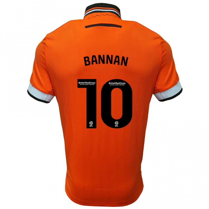 Kandiny Dames Barry Bannan #10 Oranje Wit Uitshirt Uittenue 2024/25 T-Shirt