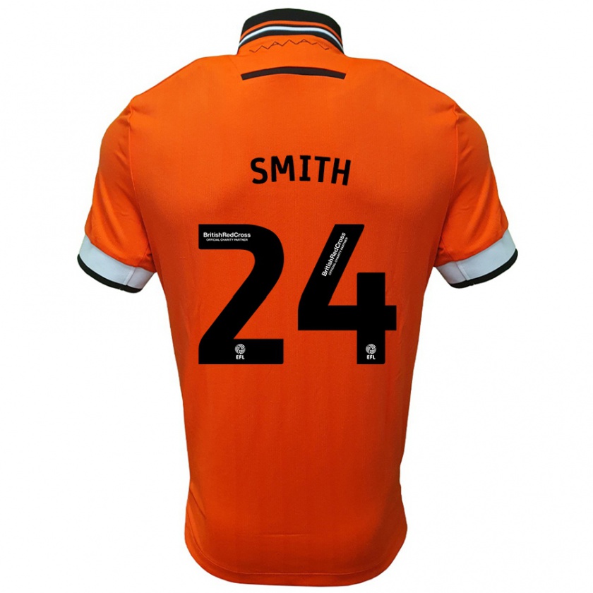 Kandiny Mujer Camiseta Michael Smith #24 Naranja Blanco 2ª Equipación 2024/25 La Camisa