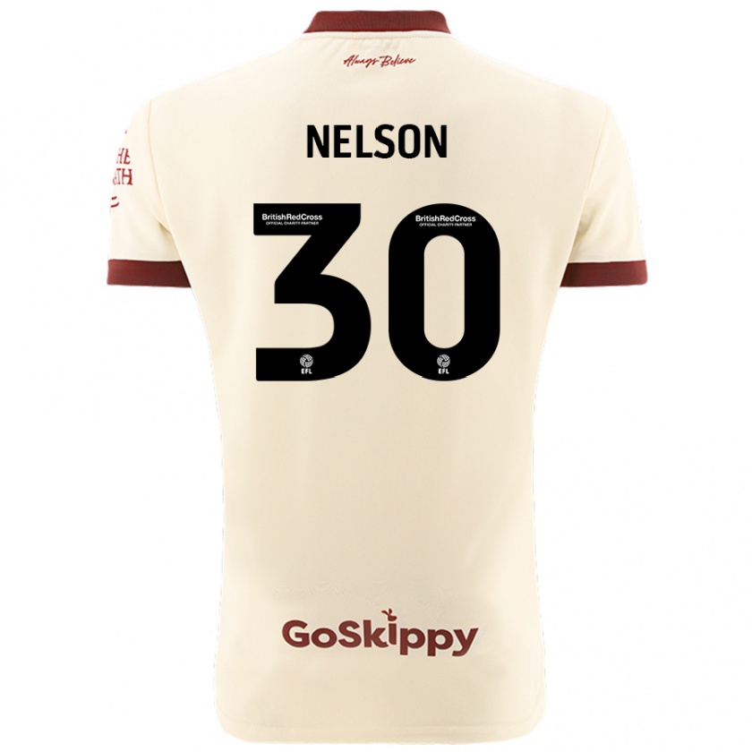 Kandiny Damen Raekwon Nelson #30 Cremeweiß Auswärtstrikot Trikot 2024/25 T-Shirt Österreich