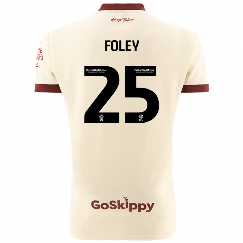 Kandiny Damen Erin Foley #25 Cremeweiß Auswärtstrikot Trikot 2024/25 T-Shirt Österreich