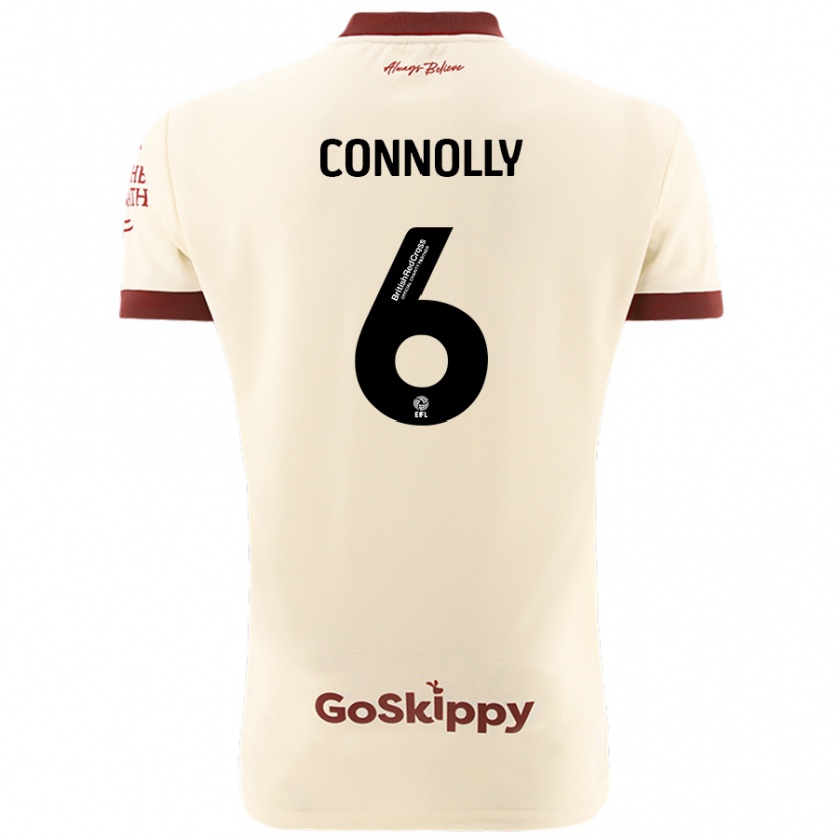 Kandiny Donna Maglia Megan Connolly #6 Crema Bianco Kit Gara Away 2024/25 Maglietta