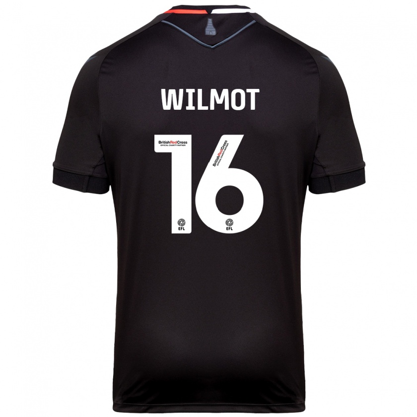 Kandiny Donna Maglia Ben Wilmot #16 Nero Kit Gara Away 2024/25 Maglietta