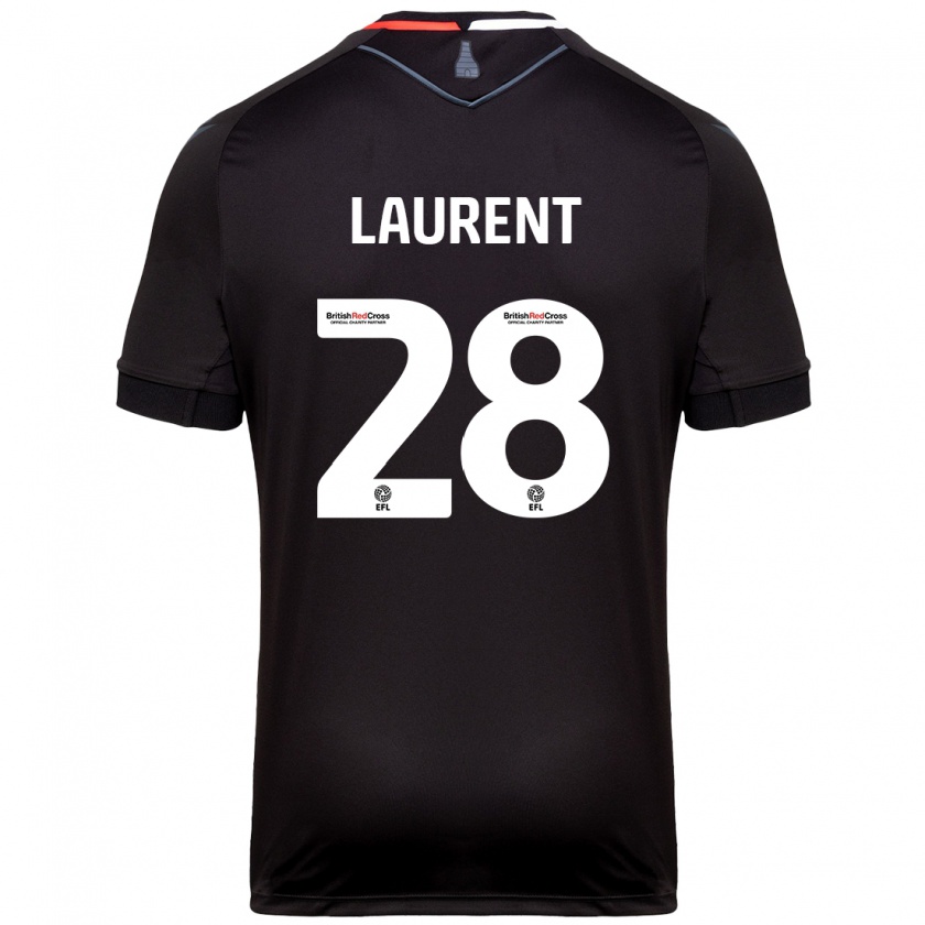 Kandiny Donna Maglia Josh Laurent #28 Nero Kit Gara Away 2024/25 Maglietta